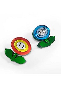 Épinglette / Pin Super Mario Par Chinook Crafts - Fleur De Feu (Différentes Couleurs)